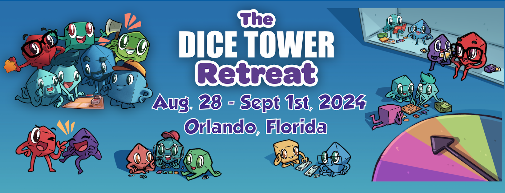 Dice Tower Retreat 2024 Banner