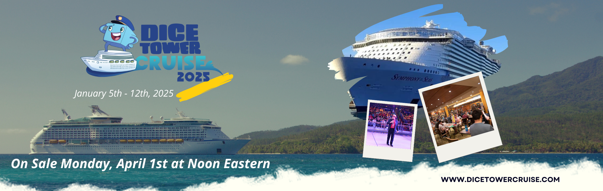 Dice Tower Cruise - tickets on sale April 1