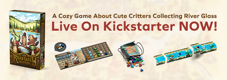 A cozy game about cute critters collecting river glass: River Valley Glassworks live on Kickstarter now