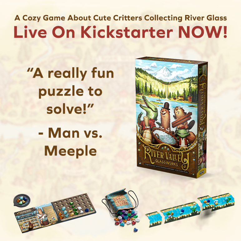 A cozy game about cute critters collecting river glass: River Valley Glassworks live on Kickstarter now