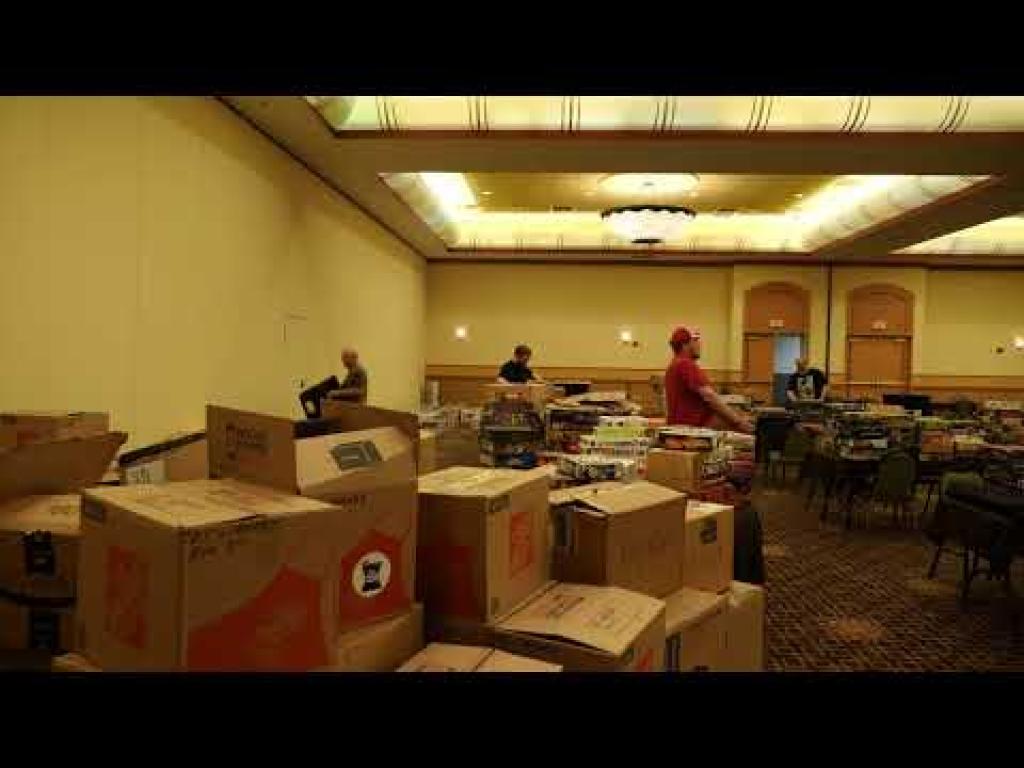 Dice Tower Retreat Library set up! The Dice Tower