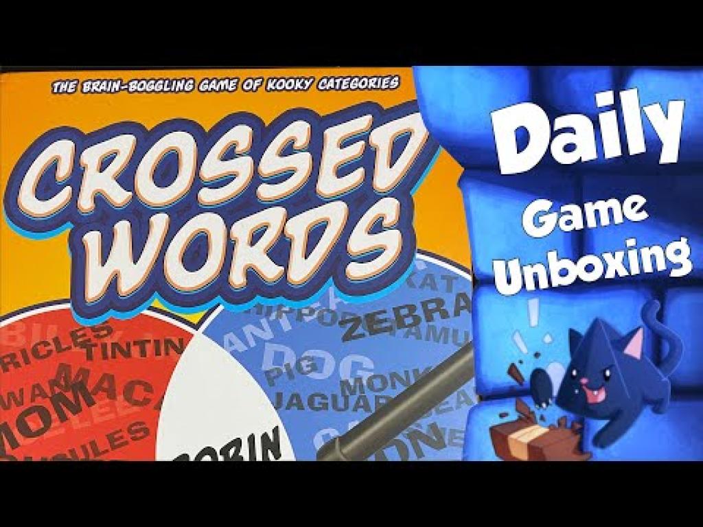 Crossed Words Daily Game Unboxing The Dice Tower