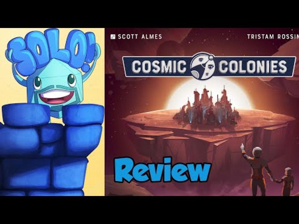 Cosmic Colonies Solo Mode Review with Mike DiLisioThe Dice Tower