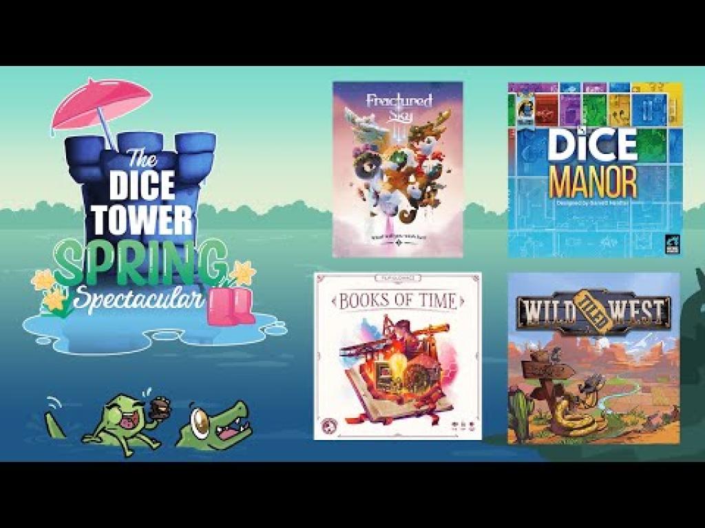 Spring Spectacular Fractured Sky, Dice Manor, Books of Time, and Wild