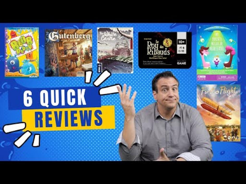 Six Quick Game Reviews With Joey Evans The Dice Tower
