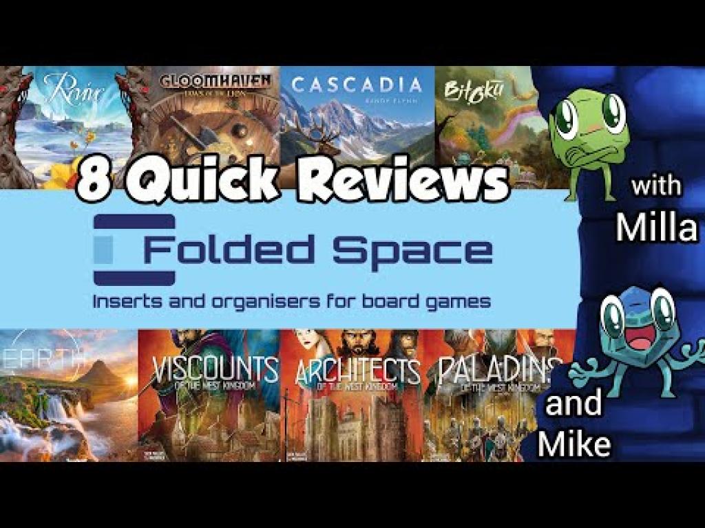 8 Quick Folded Space Inserts Reviews with Milla and Mike The Dice Tower