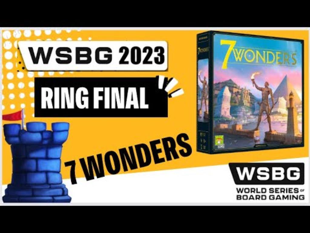 7 Wonders World Championship World Series of Board Gaming (WSBG) 2023