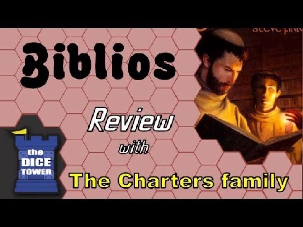 Biblios Review with the ChartersThe Dice Tower