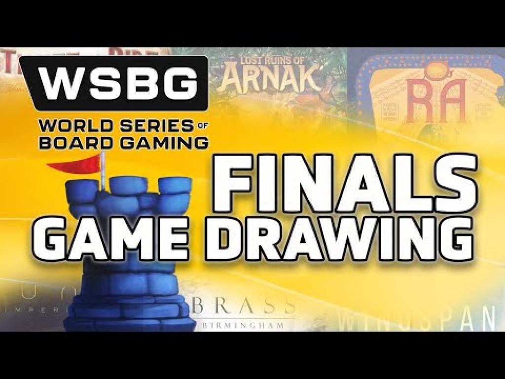 Final Drawing World Series of Board Gaming 2024 The Dice Tower