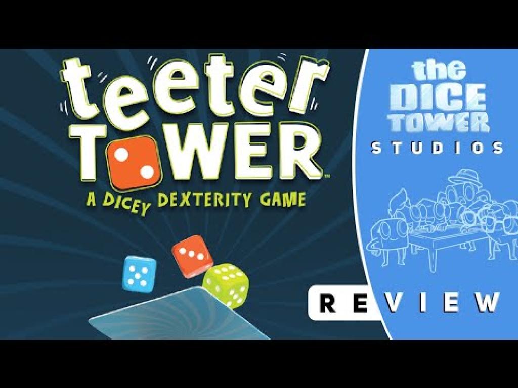 Teetertower Review Jenga with Dice and CardsThe Dice Tower